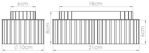 Sollux  SL.1783 - Bodové svietidlo AURA 2xGX53/10W/230V biela