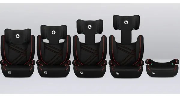 Lionelo - Autosedačka HUGO i-Size 100-150 cm čierna/červená