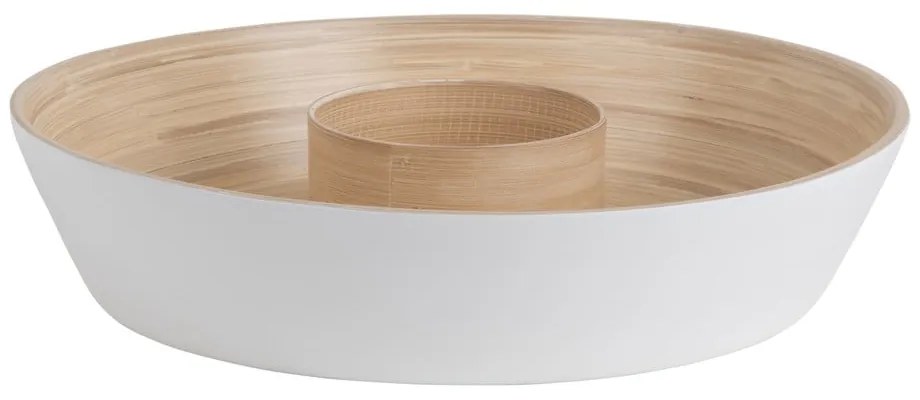 Biela bambusová servírovacia miska ø 30 cm Puro – PT LIVING