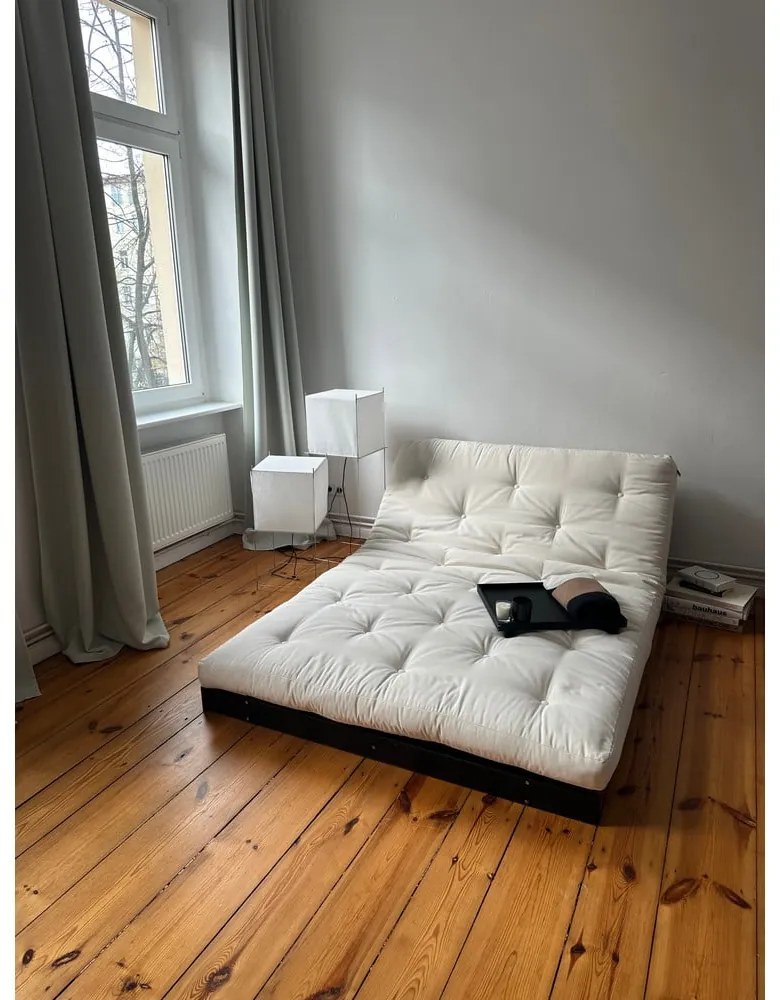 Rozkladacia pohovka v horčicovej farbe 160 cm Roots Black Night – Karup Design