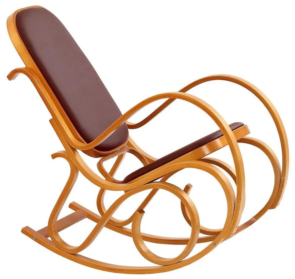 Hojdacie kreslo MAX BIS 95x52 cm hnedá