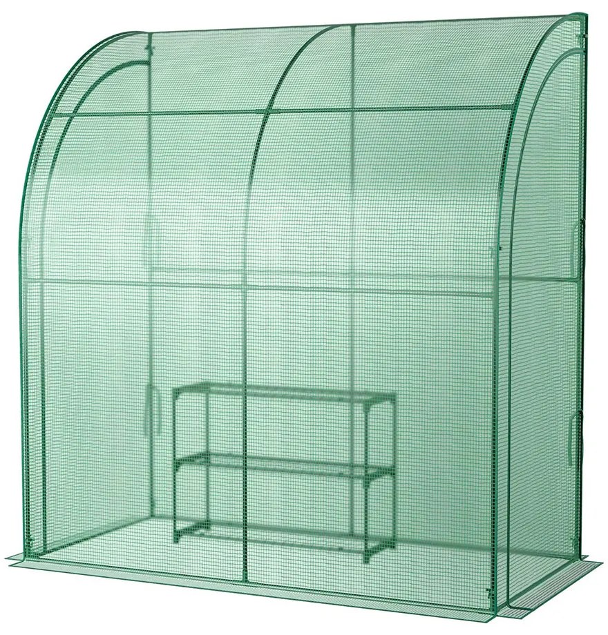 Záhradný skleník 2,1 × 1,9 × 2,1 m