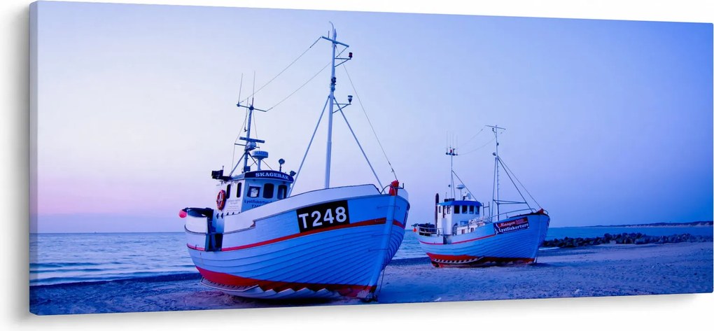 Obraz - Vylodenie za súmraku (120x50 cm)