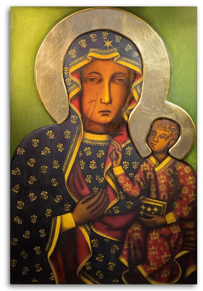 Obraz na plátně REPRODUKCE Panny Marie Čenstochovské - 80x120 cm