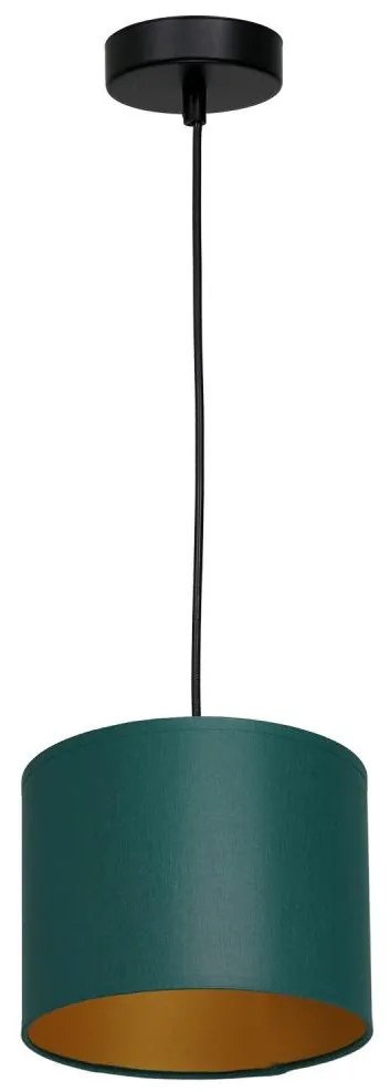 Luster na lanku ARDEN 1xE27/60W/230V pr. 18 cm zelená/zlatá