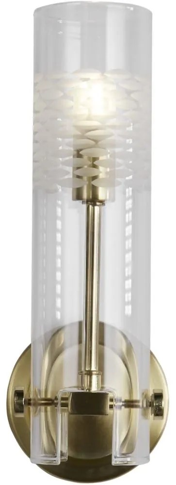 Searchlight 27981SB - Nástenné svietidlo SCOPE 1xG9/7W/230V IP44 mosadz