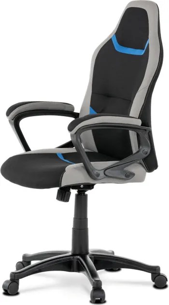 Detská otočná stolička čierna KA-L611 BLUE
