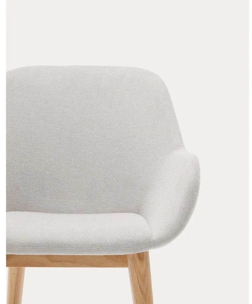 Béžové čalúnené jedálenské kreslo Konna – Kave Home