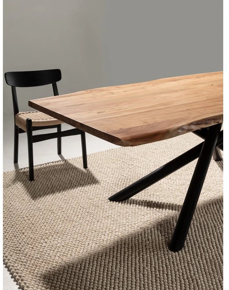 Jedálenský stôl z masívu akácie 100x220 cm Anuri – MOME