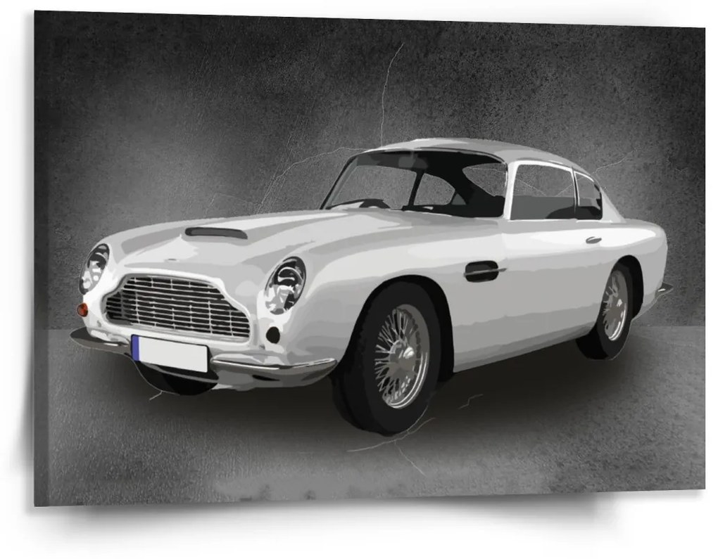Sablio Obraz Aston Martin Tmavé pozadie - 150x110 cm