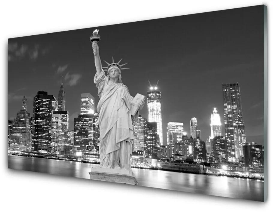 Obraz na skle Socha slobody new york 120x60 cm