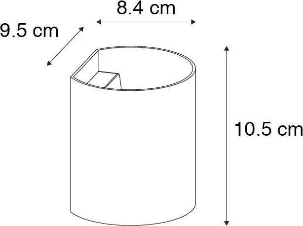 Inteligentná nástenná lampa biela vrátane Wifi G9 - Sabbio