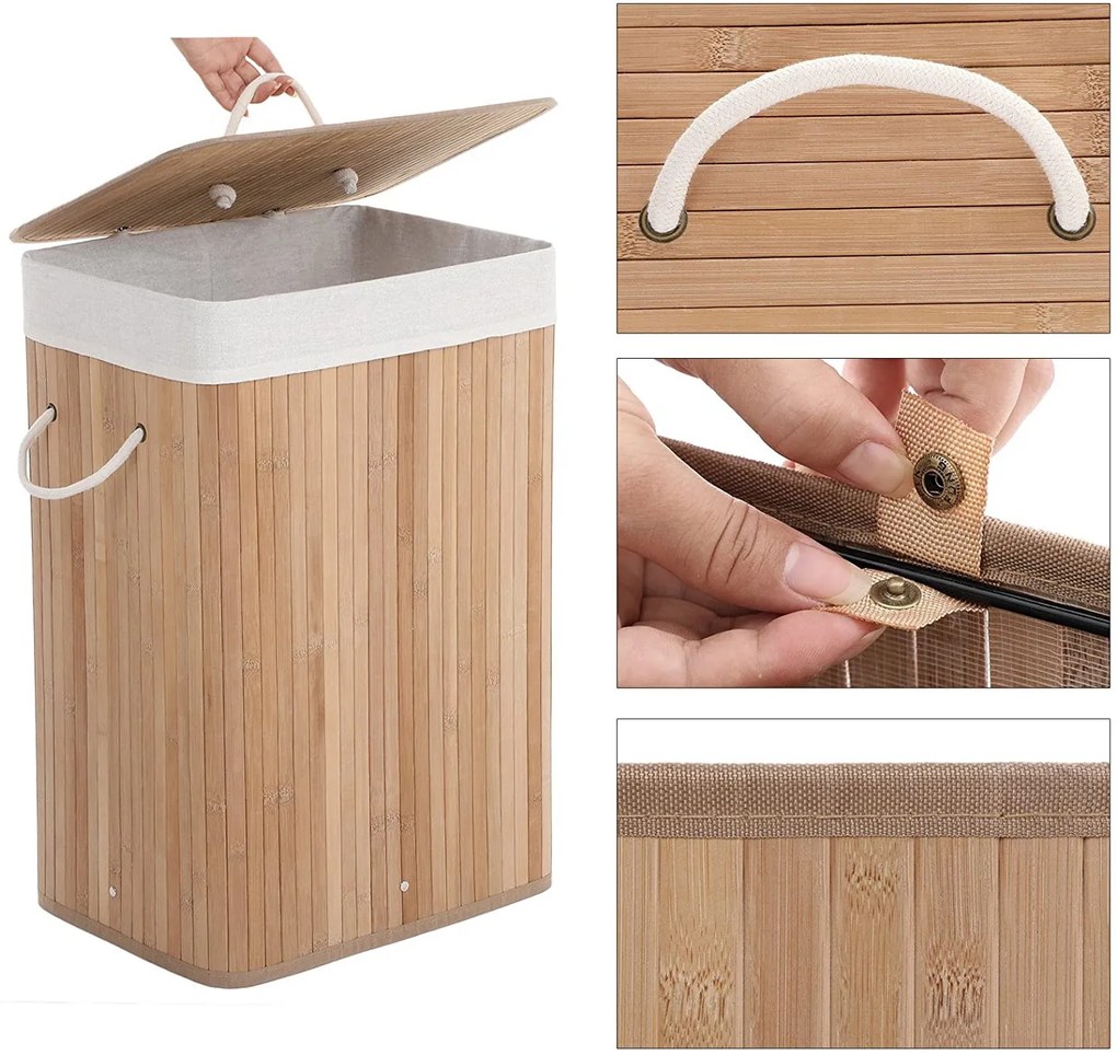 Kôš na bielizeň Donna 60x40x30 cm