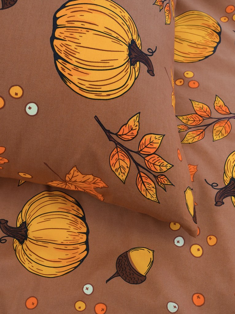 Bavlnená obliečka na vankúš Renforcé 50 × 70 cm - Tekvicové kúzlo