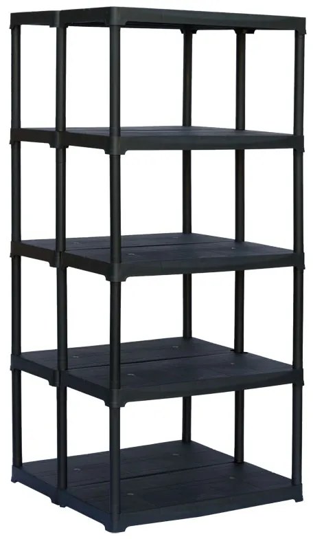 ArtPlast Plastový obojstranný regál TEMPO, 1760 x 900 x 775 mm, 5 políc