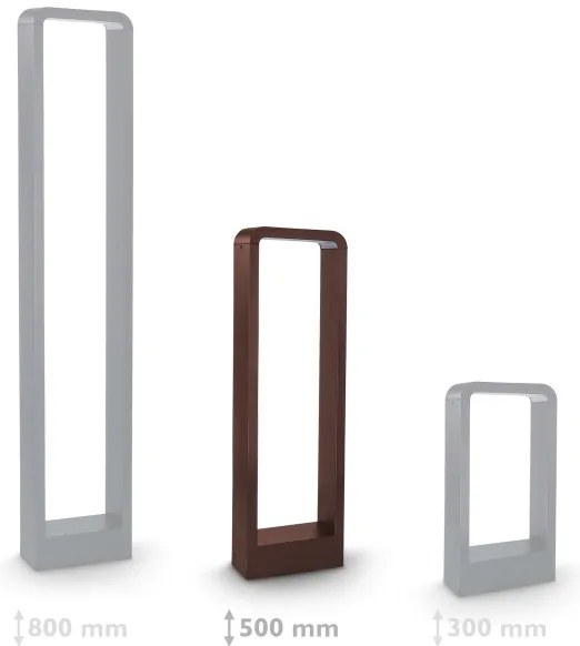 Brilagi - LED vonkajšie svietidlo BARI LED/7W/230V 3000/4000/6000K hnedé IP54 50 cm