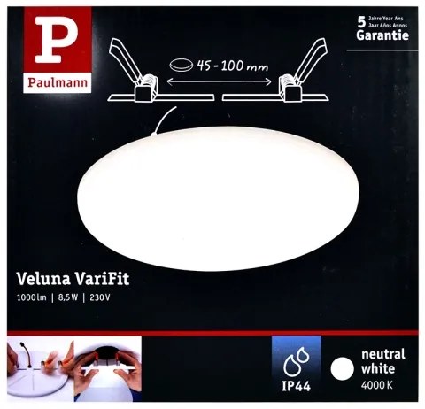 Paulmann 92391 - LED/8,5W IP44 Kúpeľňové podhľadové svietidlo VARIFIT 230V