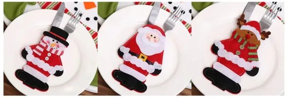 Vianočný obal na príbory 311407 (3 ks)