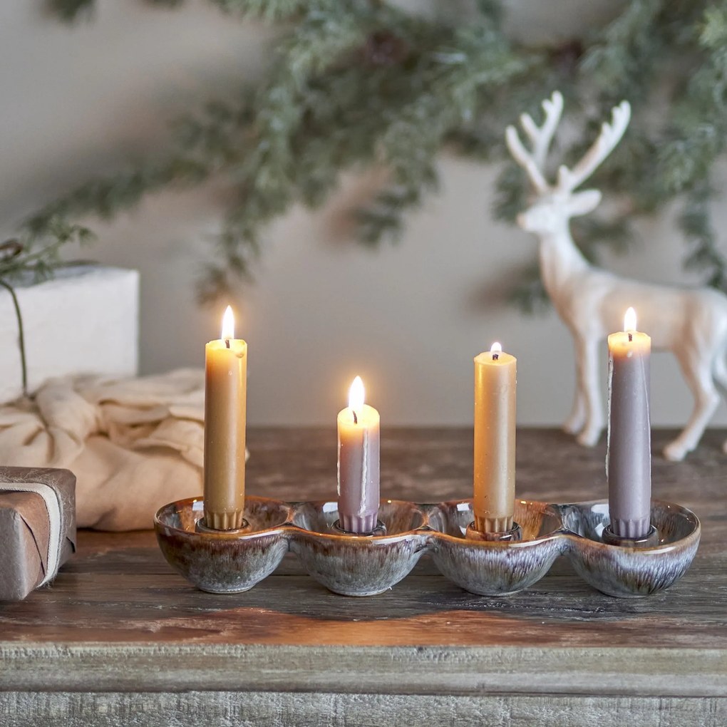 Bloomingville Keramický adventný svietnik Kalia