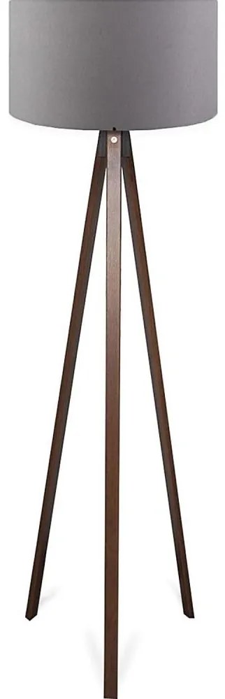 Stojacia lampa AYD 1xE27/40W/230V hnedá/šedá
