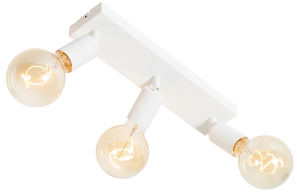 Moderné bodové svetlo biele obdĺžnikové 3-svetlo - Facil