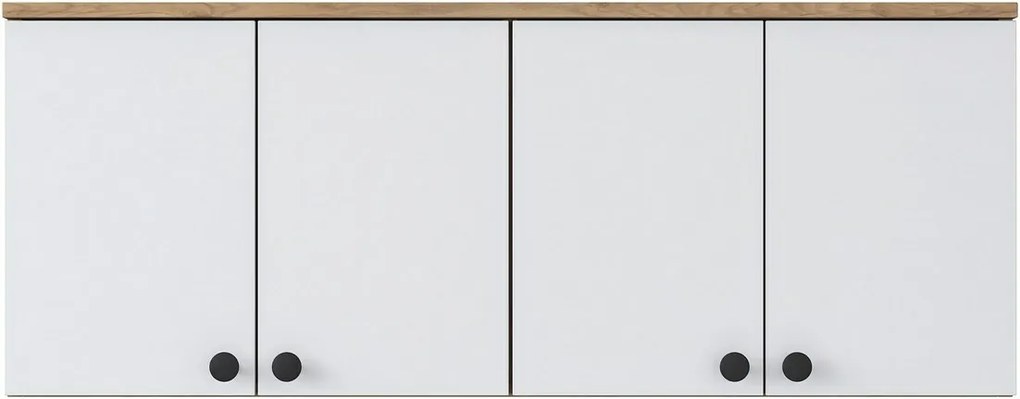 Nástenná skrinka Bany Walnut and White