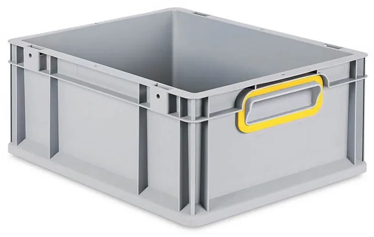 Sada 10 kusov - Eurobox Next Gen 2.0 - Stohovateľná nádoba s uzavretými rukoväťami - Žltá - 400 x 300 x 170 mm