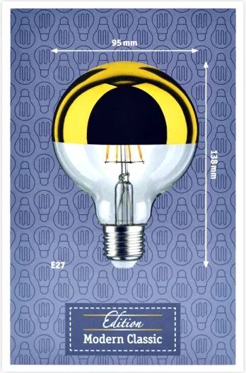 LED Stmievateľná žiarovka so zrkadlovým vrchlíkom E27/6,5W/230V - Paulmann 28675