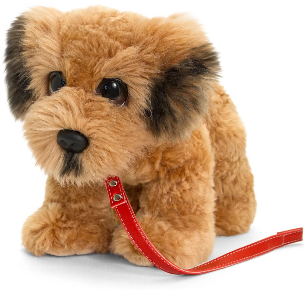 Keel Toys Plyšový psík s vodítkom Druh plyšáka: Krémový hnedý