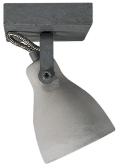 Priemyselné bodové svetlo sivý betón 1-žiarovkové - Creto