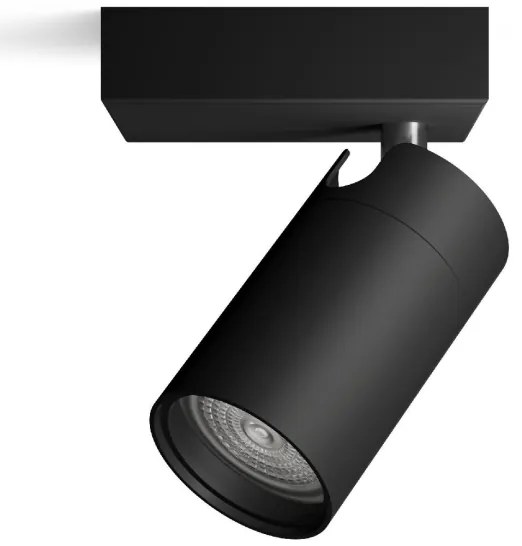 Philips - Kúpeľňové bodové svietidlo IDRIS 1xGU10/5W/230V IP44 čierna