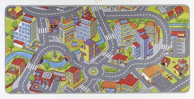 Koberec Hanse Home Play Smart City sivý