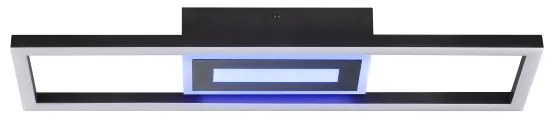 Brilliant-LED RGBW stmievateľné stropné svietidlo BESSON LED/20W/230V 3000-6500K čierne+ DO