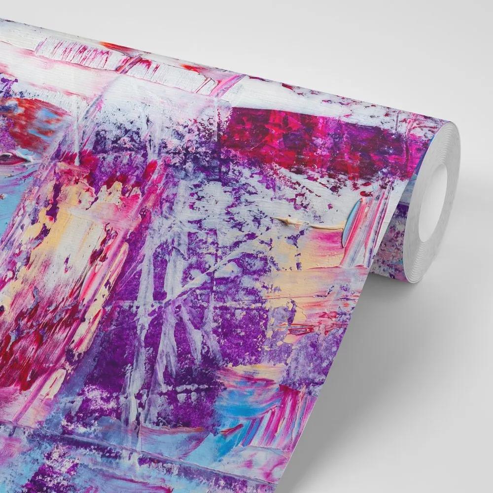 Samolepiaca tapeta fialová textúra - 375x250