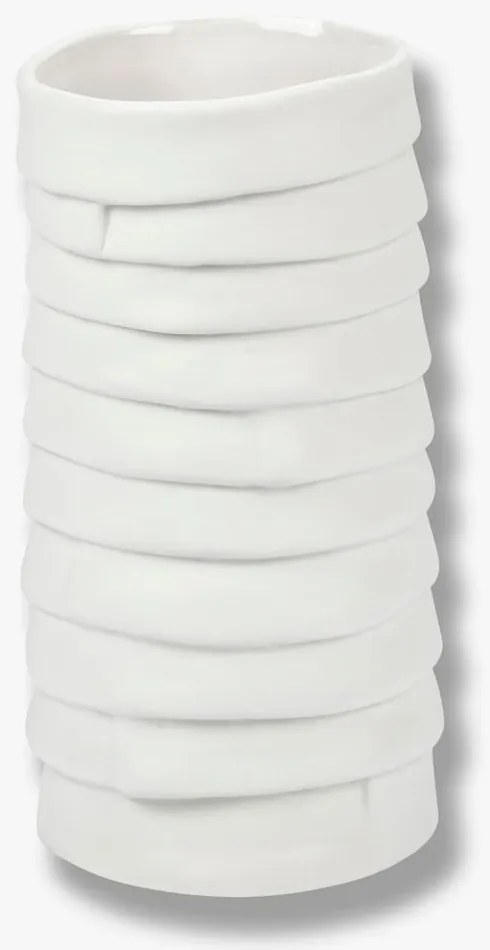 Biela porcelánová ručne vyrobená váza Ribbon – Mette Ditmer Denmark