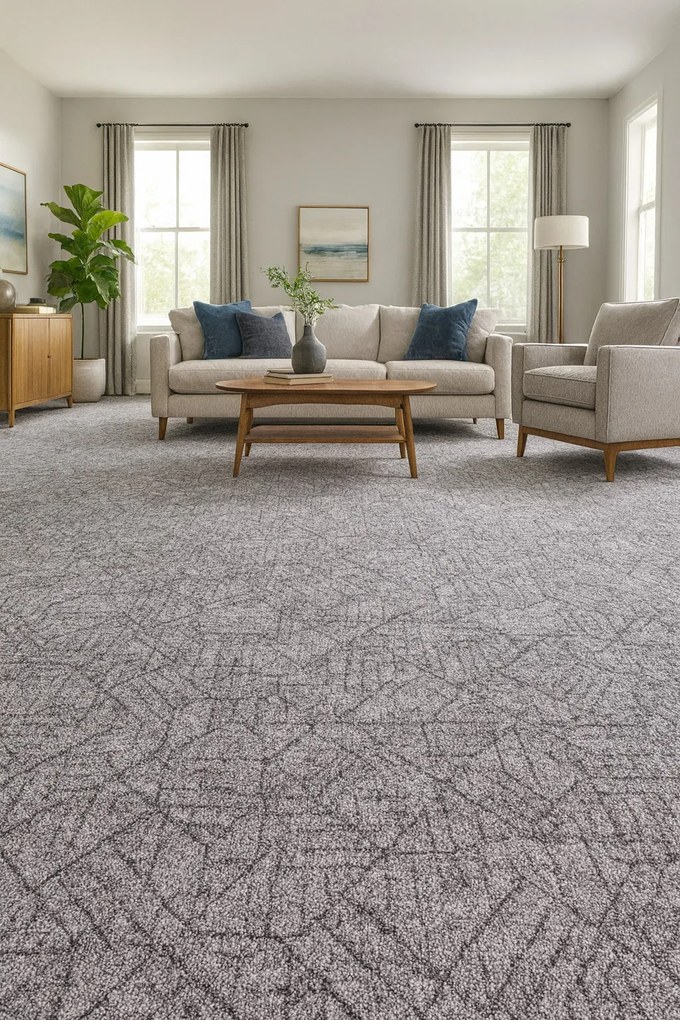 ITC, Koberec metráž Bossanova 95, na mieru, šíře 4m,5m, šedá, filc, obývacia izba