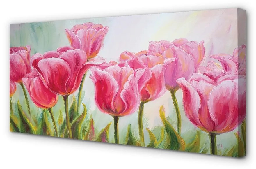Obraz canvas tulipány obrázok 120x60 cm