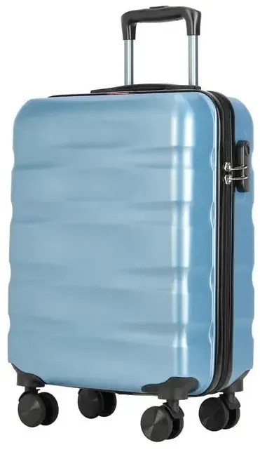 Kufor BONTOUR "WAVE" na 4 kolieskach, 55x40x20cm, ľadovo modrý