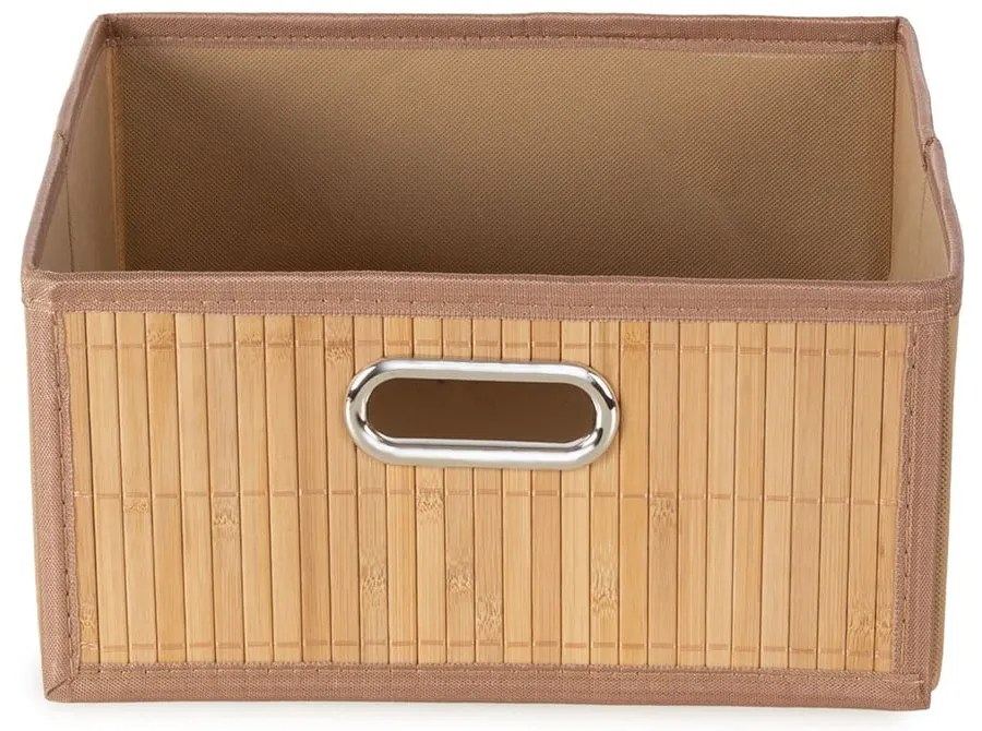 Bambusový úložný box v prírodnej farbe 31x31x15 cm – Compactor
