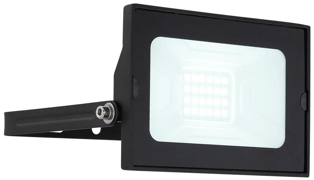 GLOBO Vonkajší LED nástenný reflektor HELGA, 20W, studená biela, čierny, IP65
