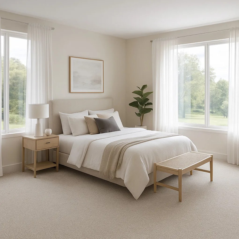 Lano, Metrážny koberec Malmo 2513, na mieru, šíře 3m,4m,5m, béžová, filc, obývacia izba