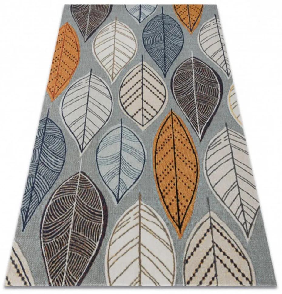 Kusový koberec Farebné listy sivý 140x190cm