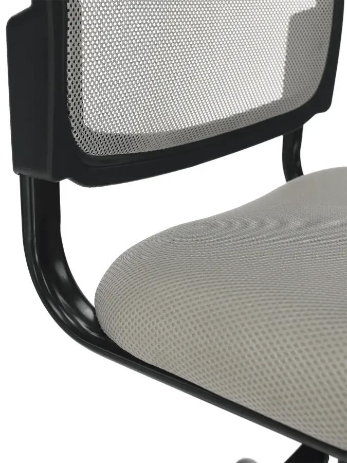 Otočná stolička, sivá/čierna, RAMIZA