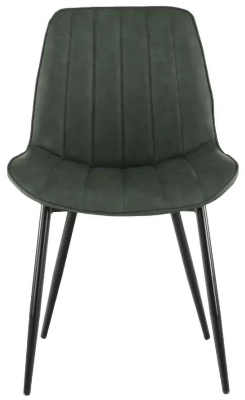 Stolička, zelená/čierna, HAZAL