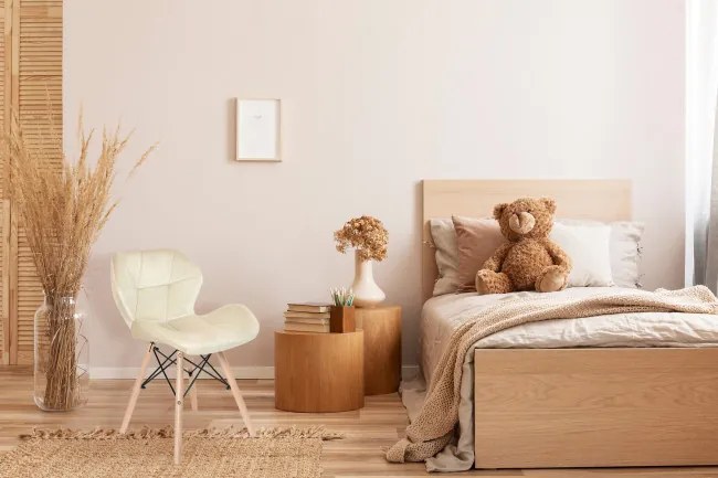 Jedálenská stolička MURET zamatová, béžová