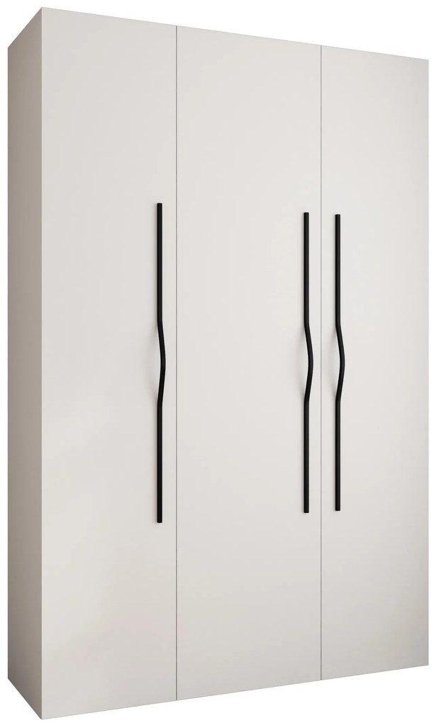 Šatníková skriňa 160 cm Carmela 40-2 (biela + čierna). Akcia -20%. Vlastná spoľahlivá doprava až k Vám domov. 1126569