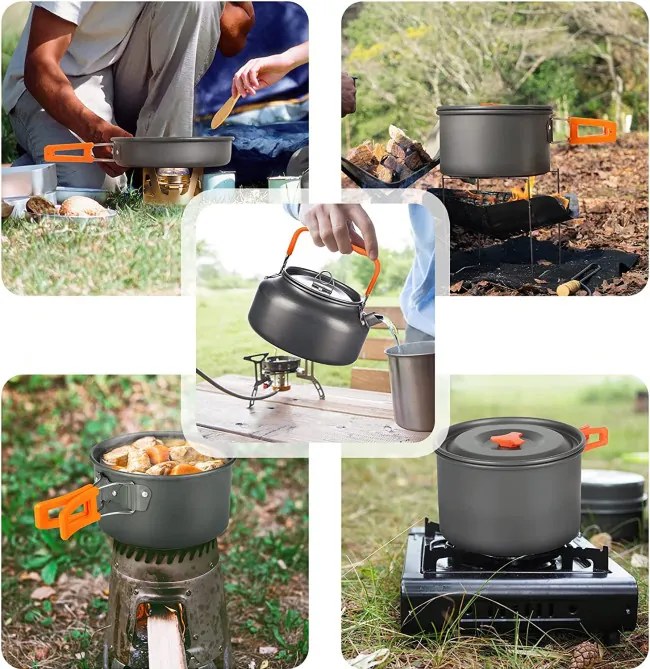 Turistická sada hrncov a panvíc TRAVELER