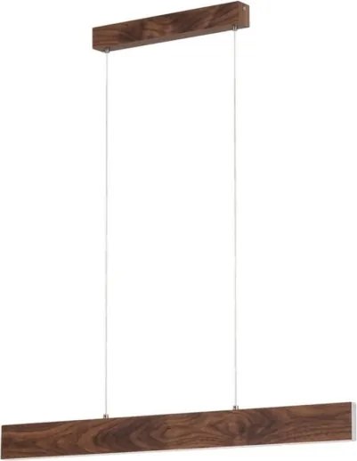 Eglo 39346 - LED závesný luster CLIMENE LED/17W/230V + LED/4,2W orech
