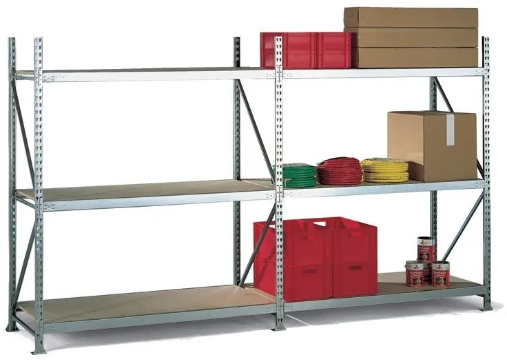 Policový regál, nosnosť 500 kg, 2500 x 2600 x 800 mm, základný