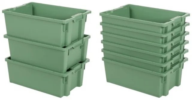 Stohovateľná zasúvacia prepravka TELLUS 600 x 400 x 270 mm